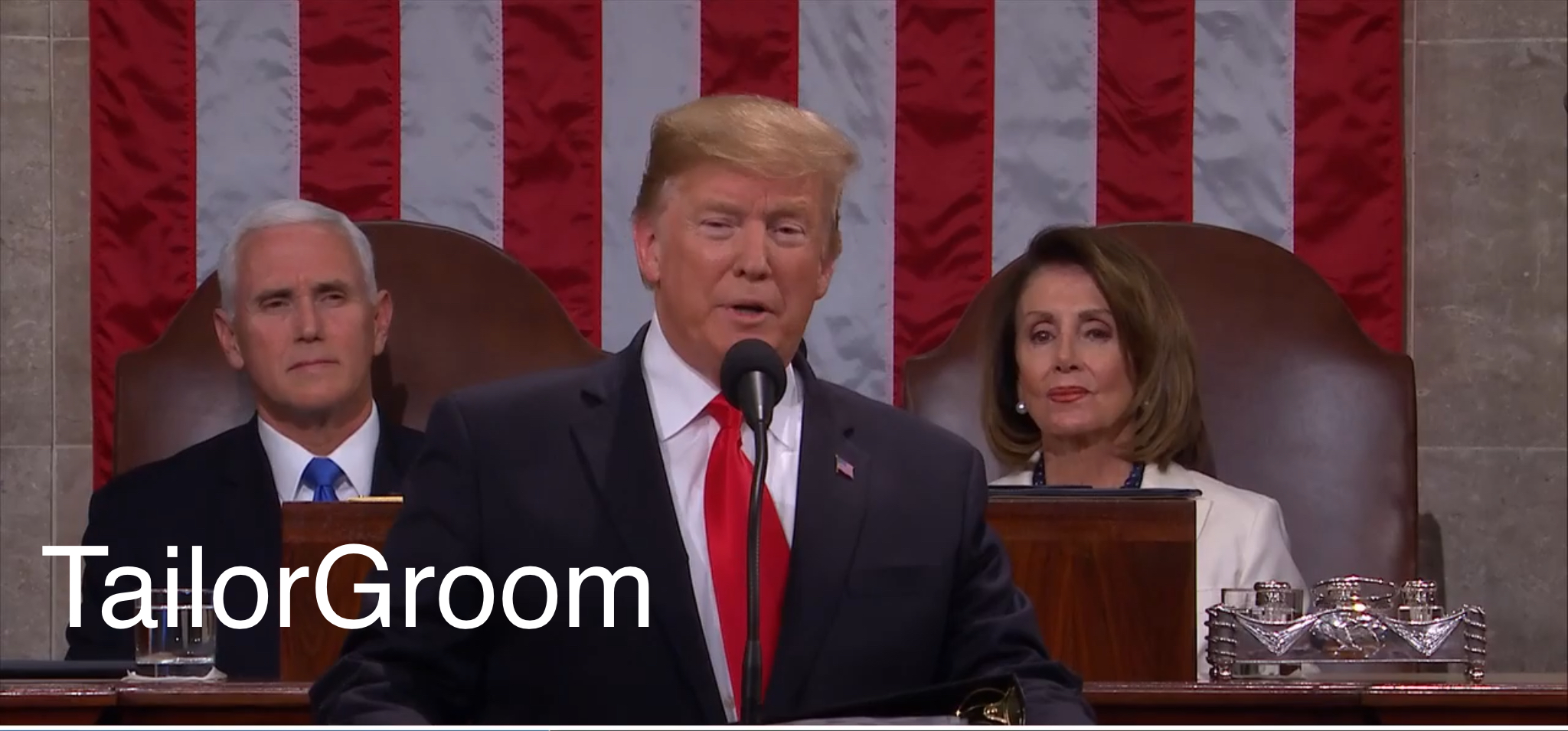 Trump’s Necktie Goes its Own Way During SOTU Speech